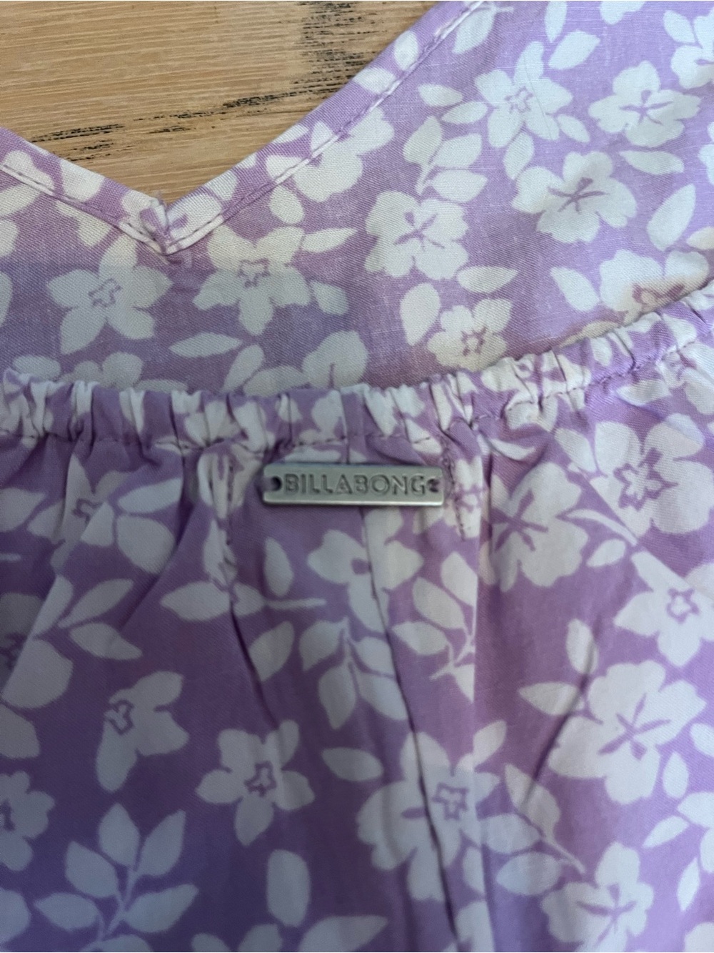 Billabong Lilac Floral Slip Dress - Picture 3 of 4